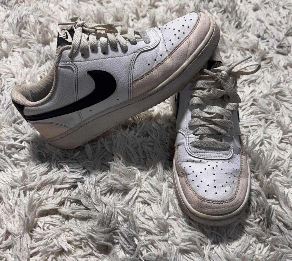 Nike Women's Court Vision Low FD0285-100 White Casual Shoes Sneakers Size 9